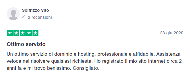 Recensione dominio e hosting